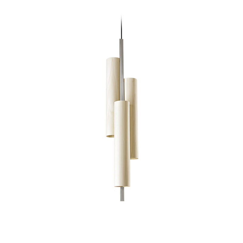 Black Note 3 - Light LED Pendant, Ivory White, Gold