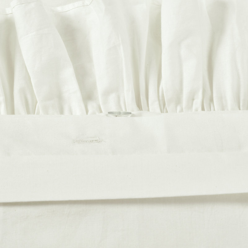 Cotton Duvet Cover Set, King Duvet Cover + 2 Shams, White