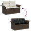 141cm Wide Patio Sofa with Cushions