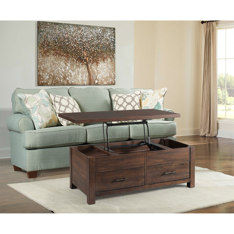 Ismay Solid Wood Top Coffee Table