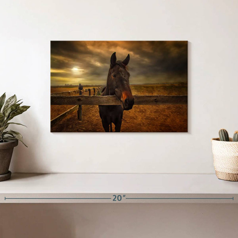 Brampt Farm Horse, 8" H x 12" W