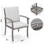 Ensemble de salle à manger rectangulaire en aluminium pour 60 personnes avec coussins Leigh