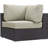 Convene Collection 7-Piece Outdoor Patio Sectional Set in Espresso-504718177