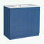 Meuble-lavabo avec lavabo en céramique, 2 tiroirs et tablette