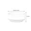 Table de bout rotative de style crème minimaliste