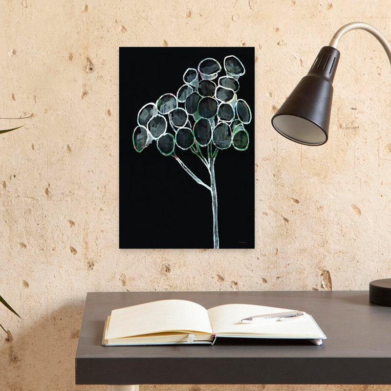 Art mural contemporain abstrait arbre nature minimaliste contemporain, H 18 po x l 12 po