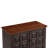 Doelling Retro 2 Door Storage Cabinet With Plaid Pattern Front-600668107