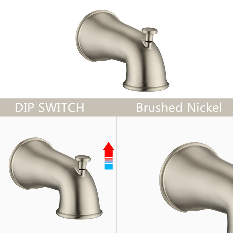 Pomme de douche à pluie simple à 6 fonctions Classic avec douchette et douchette - Fixation murale, modes de jet (pluie électrique, massage pulsé, brouillard électrique, économie d'eau), corrosion, trous en nickel brossé, tous