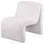 Chaise d'appoint rembourrée incurvée sans accoudoirs