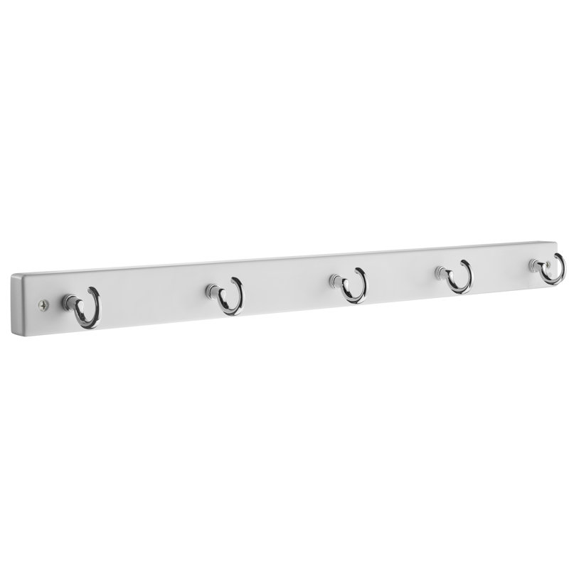 Wall mounted 5 hook rack 