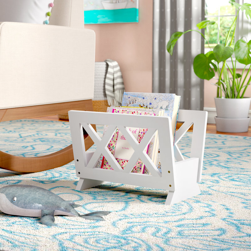 Porte-magazine contemporain, blanc