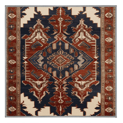 Tapis brun lavable à la machine