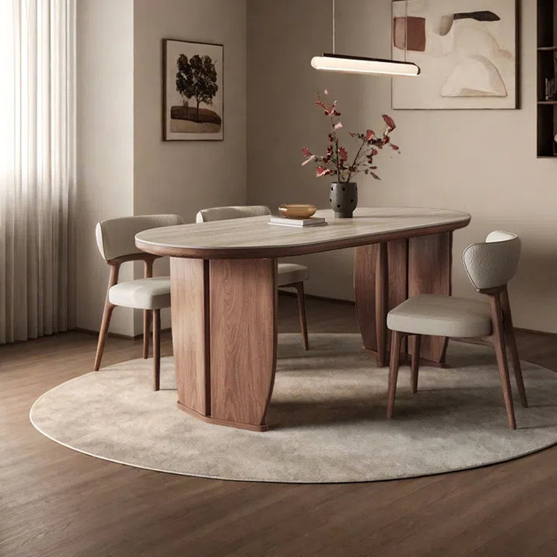 Table de salle à manger domestique de petite taille, H 29,53 po x L 62,99 po x l 31,5 po