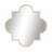 Metal Quatrefoil Geometric Gold Wall Mirror