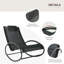Chaise berçante d'extérieur, chaise à structure en acier