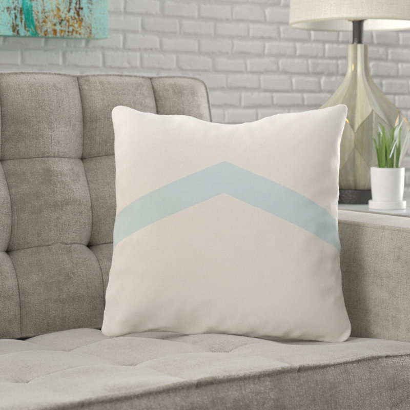 Geometric Reversible Throw Pillow, 20" x 20", Omar