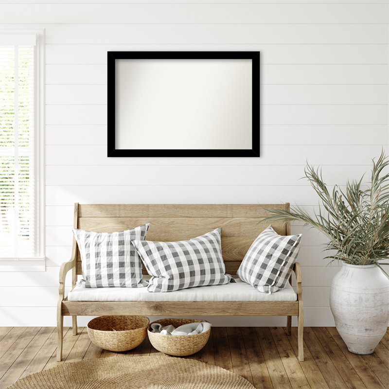 Miroir mural Jillissa, Rectangle, Noir, 27,75 po x 49,75 po