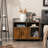 Edgware Large Litter Box Enclosure Cat Wooden Storage Cabinet With 2 Doors-1993372133