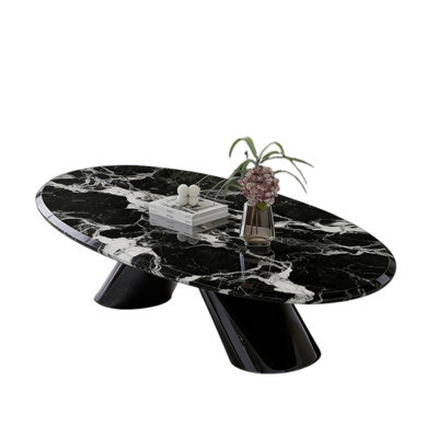 Italian luxury-style marble coffee table