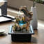 Fontaine d'oiseau de table Bird | Pompe silencieuse | Décoration zen et nature | Favorise la concentration, la créativité, favorise le sommeil | Rappel de pause | Maison ou bureau