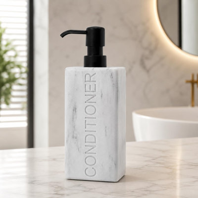  Rectangular Resin Conditioner Dispenser - Marble