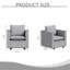 Chaise décorative, canapé-lit simple gris confortable, coussin de siège doux et respirant, fauteuil avec coussin doux, fauteuil de canapé moderne et confortable dans la chambre / coin / salle de lecture