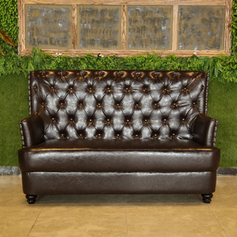 Banc de café de style européen, Brun foncé