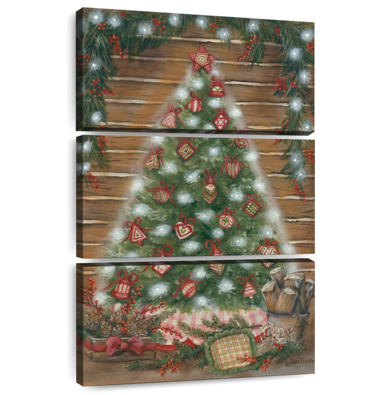 Lelend A Log Cabin Christmas, H 32 po x l 20 po