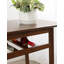 Table bistro rectangulaire avec tablette de rangement