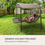 Palermo Lounger Double Swing Chair with Stand