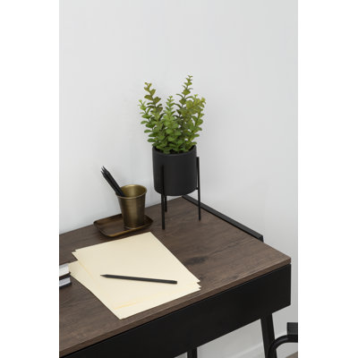 30cm Faux Herbs Plant in Stone Pot