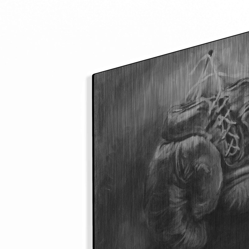 «Rustic Sports I Black and White» par Ethan Harper, H 12 po x l 12 po