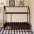Wood Bed House Bed Frame With Fence-207616643-207616654
