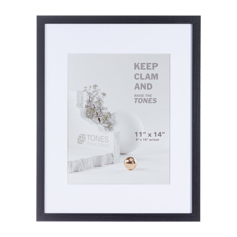 Niambh Rectangular Picture Frame, 11" x 14", Black