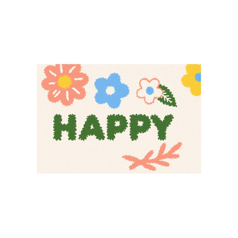 Tapis de bain Happy Flower, 36 x 24