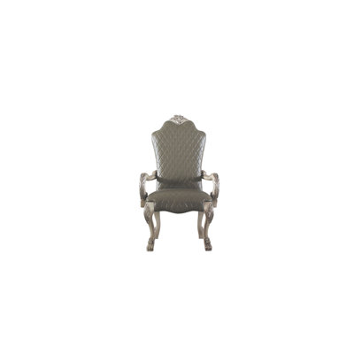 Chaise avec accoudoirs grise Gimley
