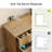 Modern Farmhouse Brown Nightstand With 3 Drawers-128768394