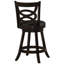 2 tabourets de comptoir - Design pivotant, noir, coloré, pour la cuisine et la salle à manger en cappuccino et chaises hautes, choix de sièges relaxants, style moderne, tissu