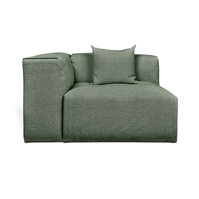 Nest Modular Left Arm Chair, Morris Pine