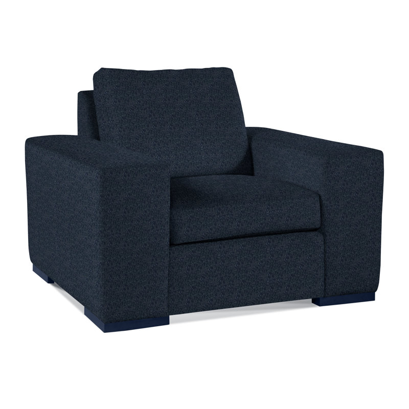 Memphis Armchair, Navy Crypton Performance; 0822-61, Java