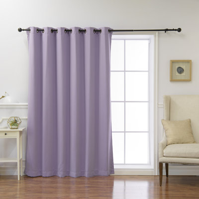 Scarsdale Solid Blackout Thermal Grommet Single Curtain Panel