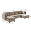 Chenille Upholstered Sectional Sofa Couch With Ottoman-120142309