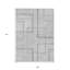 Tapis intérieur gris anthracite lavable 9 pi x 12 pi géométrique