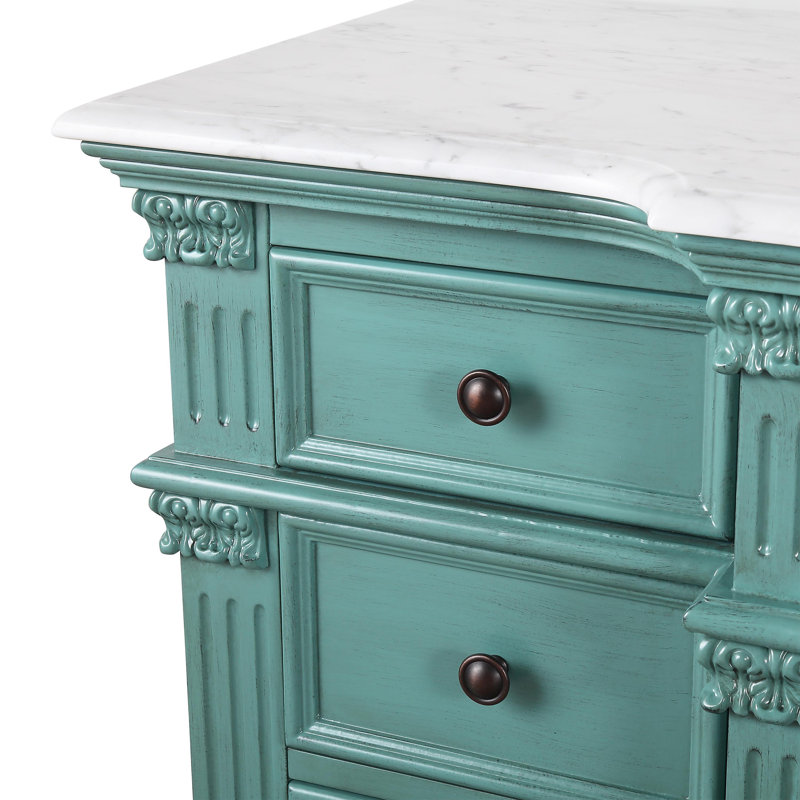 Ensemble de meuble-lavabo simple 60 po Ohman Hathaway, Vert