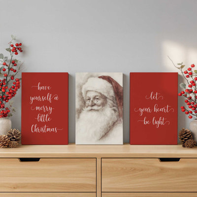 Ensemble de 3 impressions sur toile The Jolly One