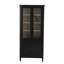 Armoire haute avec portes doubles en verre