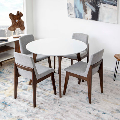 Toohey 4 - Person Solid Wood Top Four Leg Dining Set