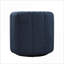 Fauteuil d'appoint pivotant avec repose-pieds moderne bleu royal et sièges rembourrés en bois massif pour adultes-1629234454