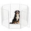 Panneaux de enclos pour chien multi-tailles en métal avec 1 porte-122273254-122273259