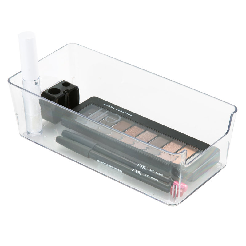 Clear Acrylic Small Rectangular Drawer Organizer, 10" x 8" x 6"